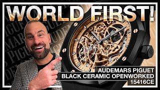 WORLD FIRST! Audemars Piguet Black Ceramic Openworked 15416CE