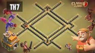 Расстановка 7 ТХ | Лучшая база на КВ для ТХ 7 Clash of Clans