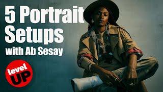 5 Portrait Studio Lighting Setups | Level Up with Ab Sesay