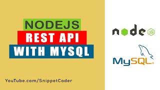 NodeJS Rest API with MySQL