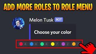 Add Roles to Existing Self Assign Role Menu Using YAGPDB Bot on Discord