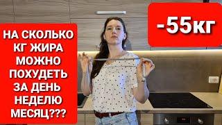 - 55 кг! НА СКОЛЬКО МОЖНО ПОХУДЕТЬ За День, За Неделю и За Месяц?  мария мироневич похудение