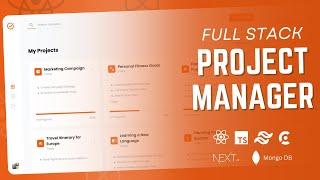 Full Stack Project Manager App Using, React, Next Js, Mongo DB, Tailwind CSS