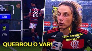 CARLINHOS QUEBRA O VAR APÓS EXPULSÃO E DAVID LUIZ DESABAFA