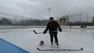 JAMES DAVID MA'S PATENT ICE HOCKEY MOHAWK STICK HANDLE TO UNDER LEGS LACROSSE CHINESE DYNASTY COMBO