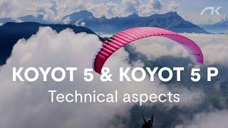Koyot 5 & Koyot 5 P Technical aspects | Niviuk Paragliders