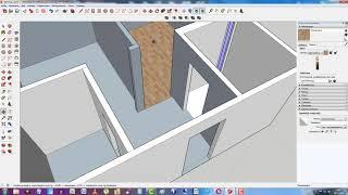 Как добавить текстуру в программе SketchUp