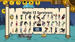 Night 12 Survivor Unlocked Free Full x999999 Military Items | Stick War Legacy