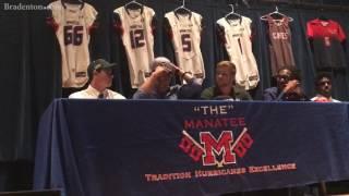 Manatee football players sign with Division I schools