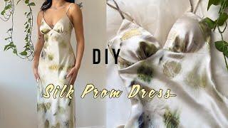 DIY Silk Prom Dress/ Evening Gown