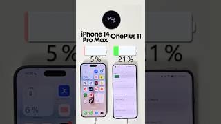 iPhone 14 Pro Max vs. OnePlus 11 Charging Test🪫Subscribe for more 🫶