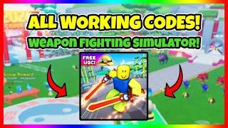 All Working Codes 2024 | Weapon Fighting Simulator