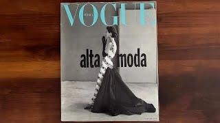 Italian Vogue March 1991 Supplement Haute Couture, Christy Turlington | ASMR Magazine Flip Through