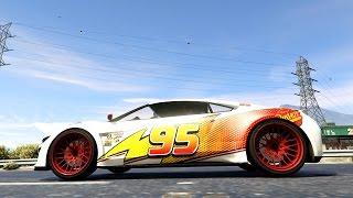 GTA V - Lightning McQueen Skin for Dinka Jester v2 0 _REVIEW