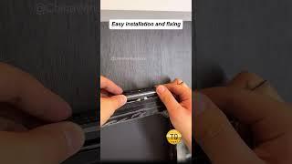 Do you like sliding doors without exposed tracks? It only takes a dozen minutes to install 