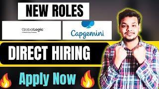 Capgemini , Globallogic Hirings | OFF Campus Drive for 2025, 2024 Batch Hiring | Fresher Jobs