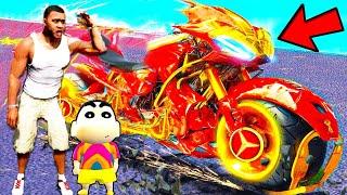 Franklin UPGRADING and TRANSFORMING Super GOD BIKE in GTA 5 | SHINCHAN and CHOP