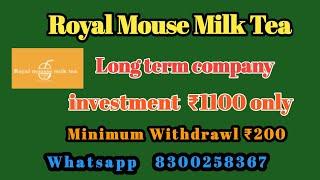 Royal Mouse Milk Tea || Royal MouseIncome Details #royalmouse