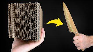 COOL HACK HOW TO MAKE A CARDBOARD KNIFE || Awesome Invention