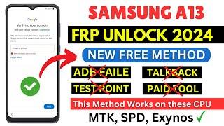 SAMSUNG A13 FRP BYPASS NEW FREE METHOD 2024 | A13 FRP UNLOCK ONE CLICK