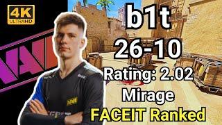 【4K】b1t (26-10) Rating2.02 (Mirage) | Sep 10, 2024 #cs2 #pov