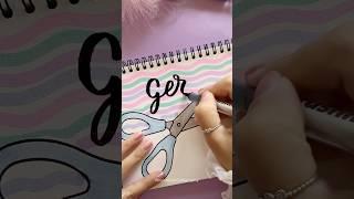 Creative Front Page Design: German ️ #shorts #nhuandaocalligraphy #frontpage