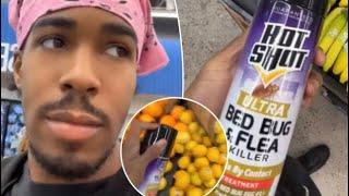 TIK TOKER SPRAYS FOOD IN WALMART WITH BUG SPRAY FACES PRISON-