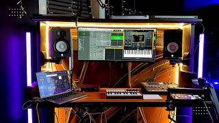 I Turned A 110-Year Old Piano Into A CRAZY Studio Desk! |Studio Desk Setup Tour|