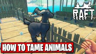 HOW TO TAME ANIMAL IN RAFT | RAFT TUTORIAL #16