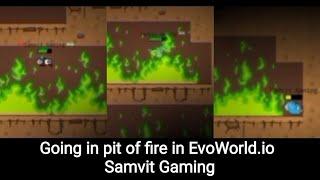 Going in Pit of Fire in EvoWorld.io (FlyorDie.io) [Samvit Gaming]