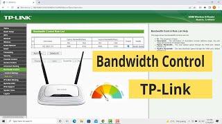 How to Limit Internet Speed of WiFi Users with TP-Link Router TL-WR841N