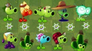 Plants vs Zombies 2 All Peashooters Gameplay