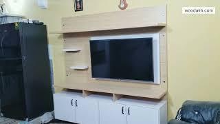 WOODAKH LED Unit | Wall Mounted Décor New Modern Style TV Unit