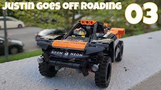 Justin goes off roading! (LEGO, NEOM McLaren Extreme E Team) [TECHNIC]