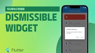 Dismissible Widget - Flutter