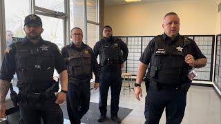 ENTIRE POLICE FORCE SHOW UP-I.D. REFUSAL-FIRST AMENDMENT