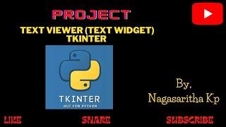 T_33 :  PROJECT -  TEXT VIEWER using Text widget in Tkinter