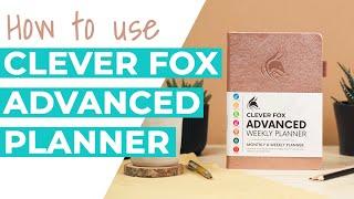 How to Use the Clever Fox Advanced Weekly Planner