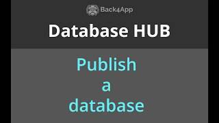 Publish your Database on Database Hub