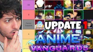 The OFFICIAL Anime Vanguards Update 1 TIER LIST! (Best Units & The Meta)