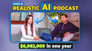 How to Make a Realistic AI Video Podcast Business (Easy FREE Step by Step Guide ChatGPT NotebookLM)