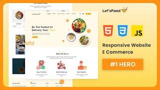 Build a Responsive E Commerce Website  EPS 1 -  Section Hero