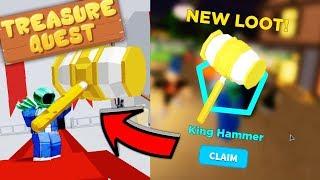 GETTING THE *ALL NEW* KING'S HAMMER IN TREASURE QUEST! (INSANE)