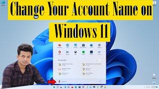 How to Change User Name of Account in Windows 11 |  Change Your Account Name on Windows 11 | Bangla