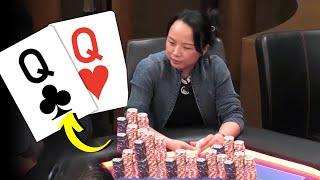 Poker Pro Wins $100,000 Pot With POCKET QUEENS at High Stakes Cash Game