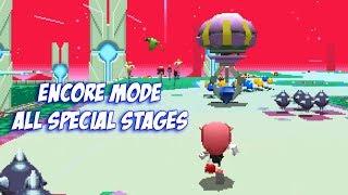 Sonic Mania Plus - Encore Mode - All Special Stages + Super Mighty & Ray Gameplay