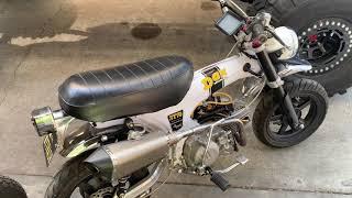 1971 Honda ct70 white Dax clone zongshen 190cc 5 speed electric start 82 mph