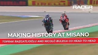 The Last Five Laps of Race One At Misano World Circuit | World Superbike | RACER Network