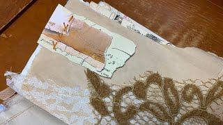 Adding hand stitching to Jane’s two custom journals