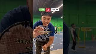 $3 VS $300 racket #shorts